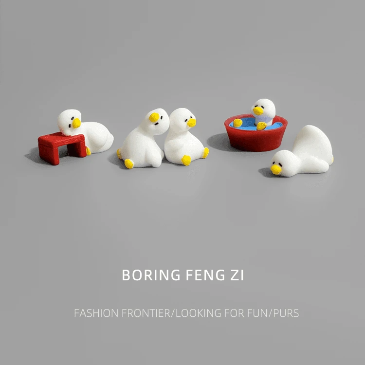 上班好累鸭！电脑桌面情绪小摆件电脑工位解压装饰品高颜值摆件