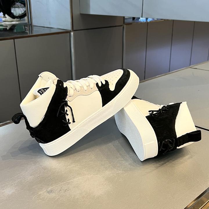 爆款男鞋2024秋冬新款运动时尚休闲板鞋男韩版百搭舒适高帮鞋男士