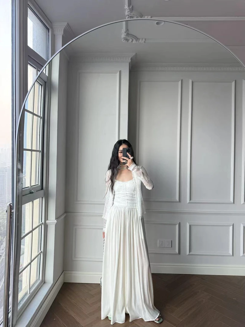 XIANPIN/鲜品24年夏季新款气质时尚显瘦蕾丝套装