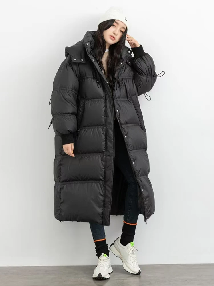 【敏敏品牌折扣】棉服女冬长款24年新款高端流行冬装填充棉外套9998