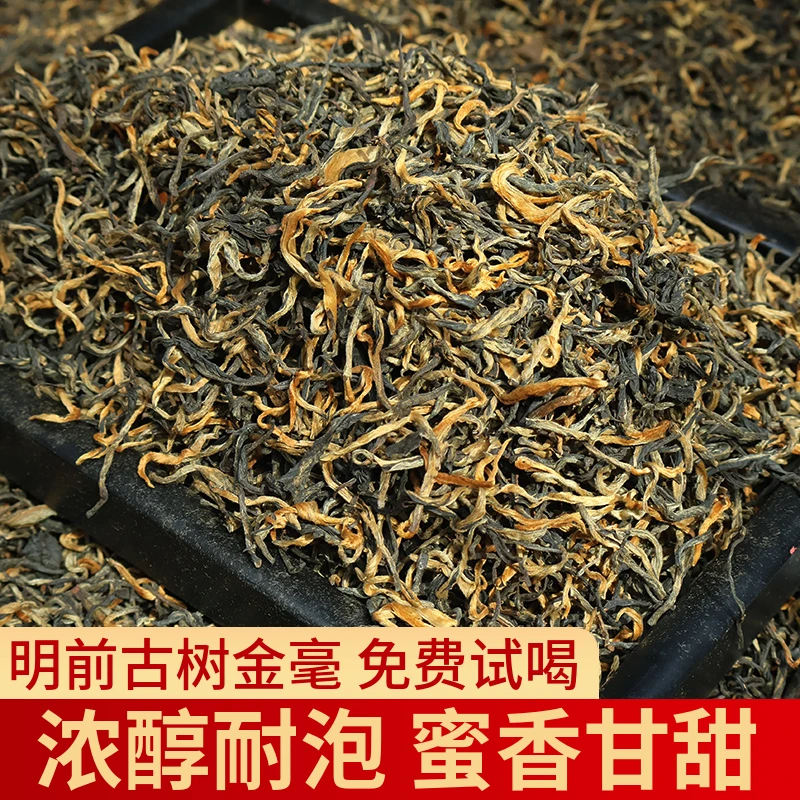 云南凤庆明前古树滇红茶芽头肥硕香气高长口感醇厚野蜜甜香花果香