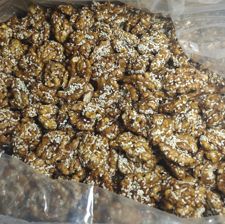 新货琥珀核桃仁2024年250g装蜂蜜味纸皮大核桃仁儿童孕妇坚果零食