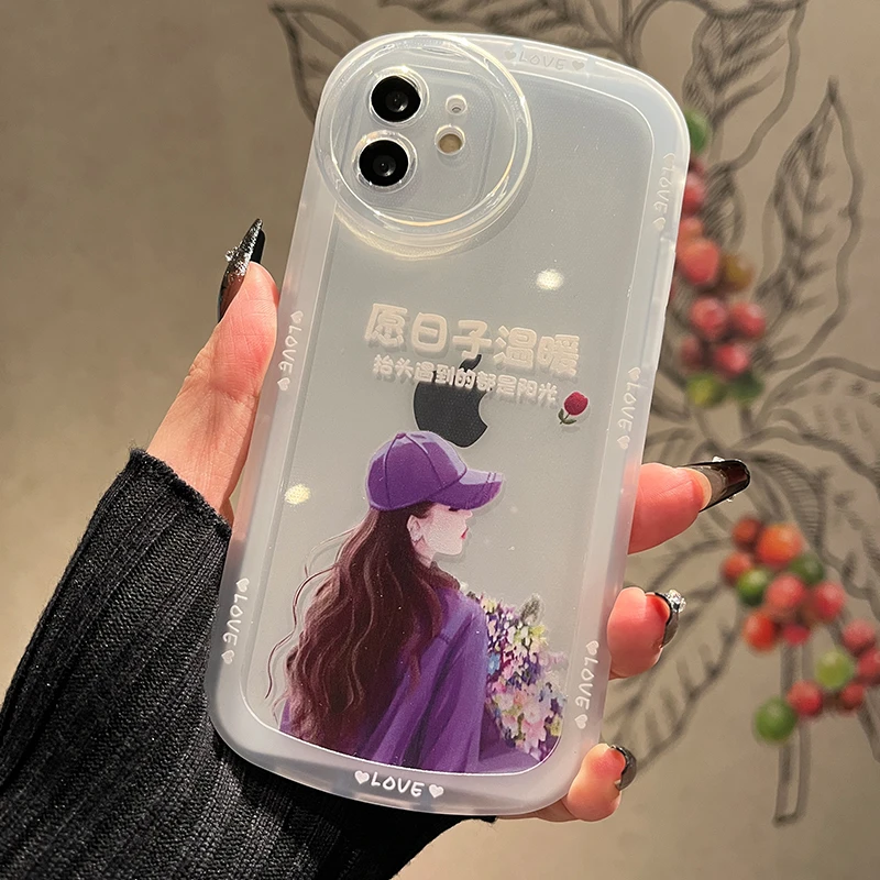 适用华为/苹果/oppo/vivo/小米愿日子温暖全包硅胶防摔手机壳女款