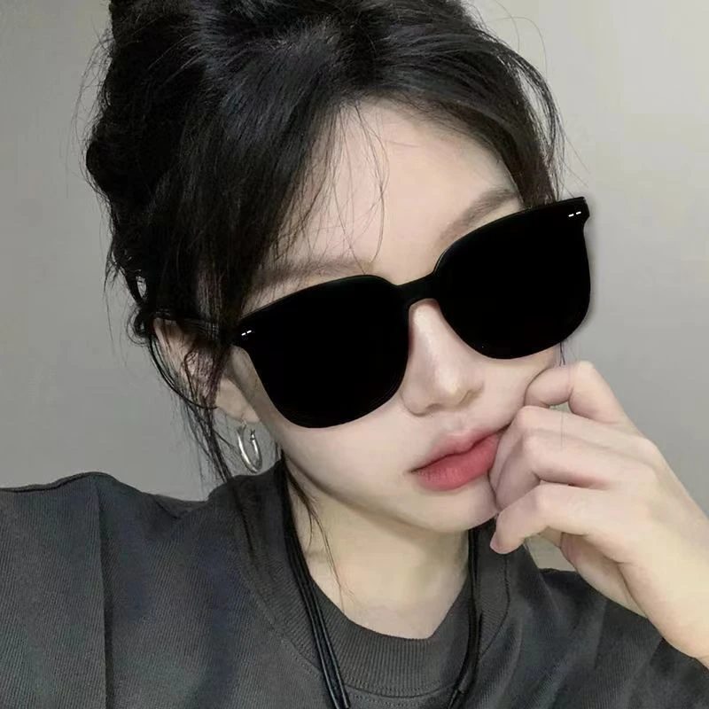 纯黑痞帅墨镜你冲不冲！！高级感防紫外线男女潮流大脸显瘦炸街墨镜