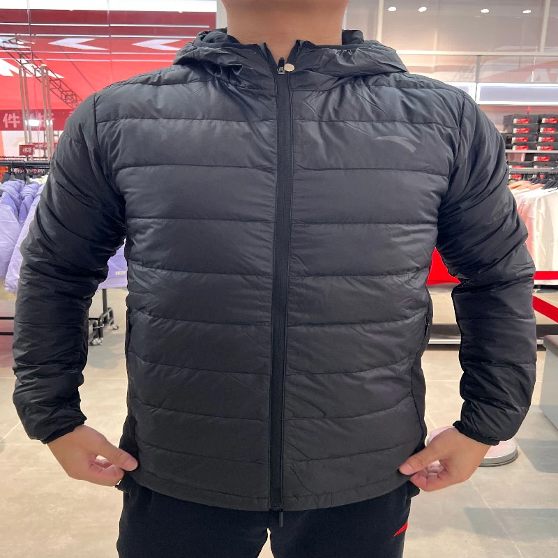 安踏热雪羽绒丨男服秋冬新款跑步保暖防风轻薄羽绒服152245607R