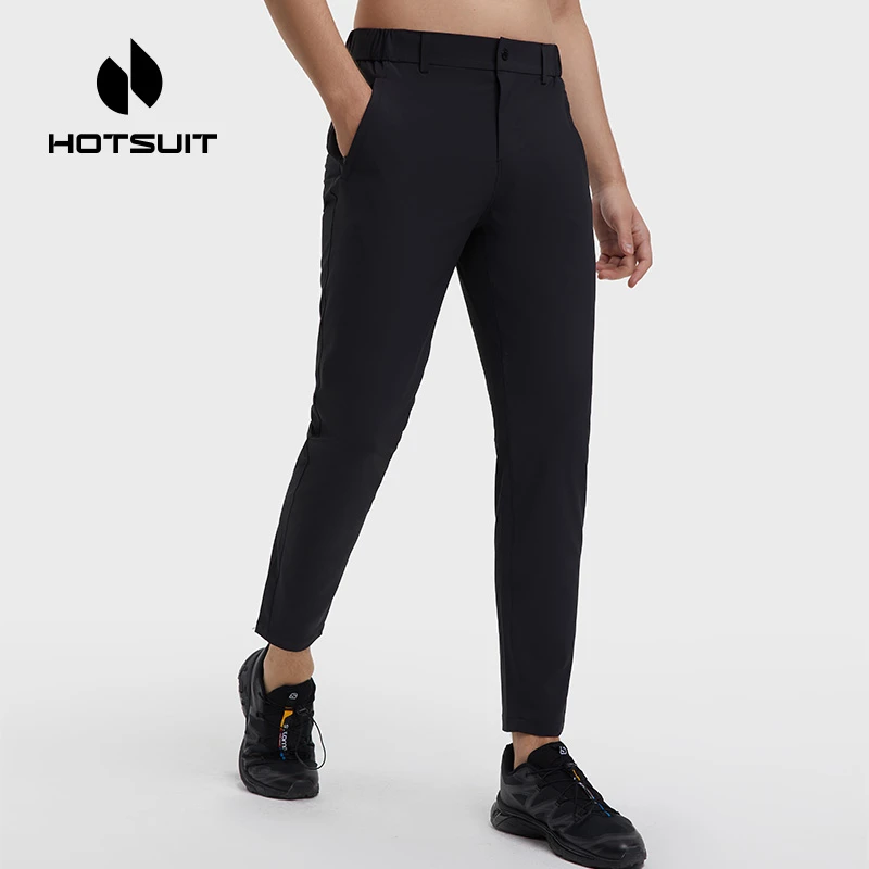 HOTSUIT/后秀【速干+透气+防泼】直筒裤弹力舒适休闲裤运动长裤男