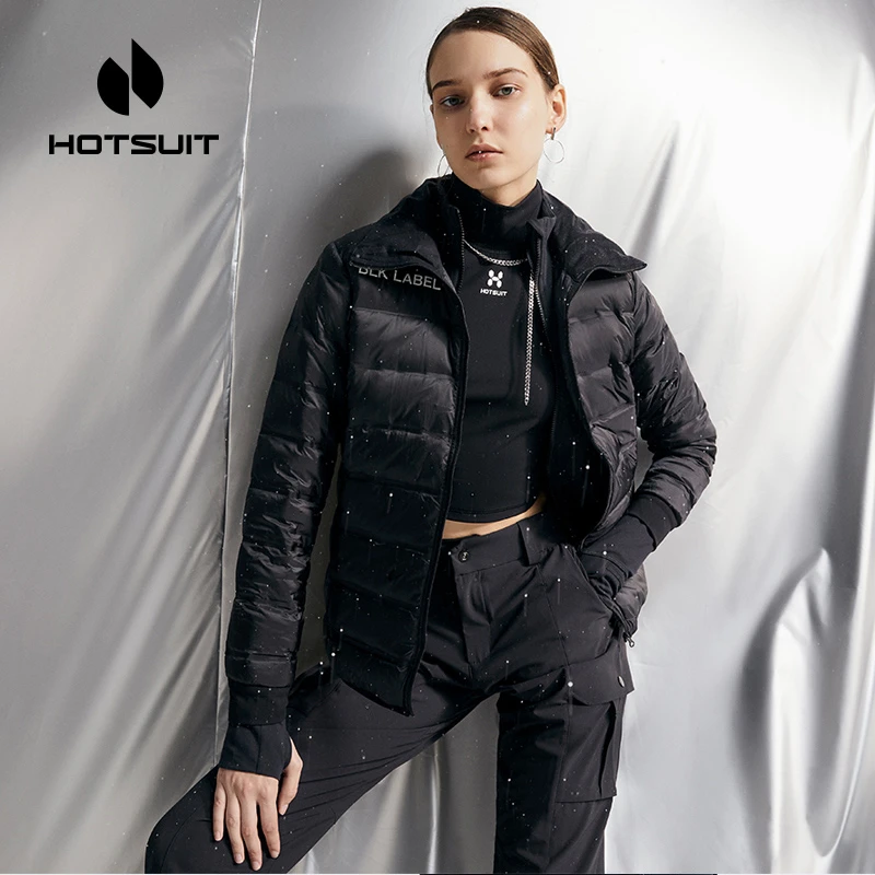 HOTSUIT/后秀男女款轻薄白鸭绒羽绒服秋冬季时尚休闲短款运动外套