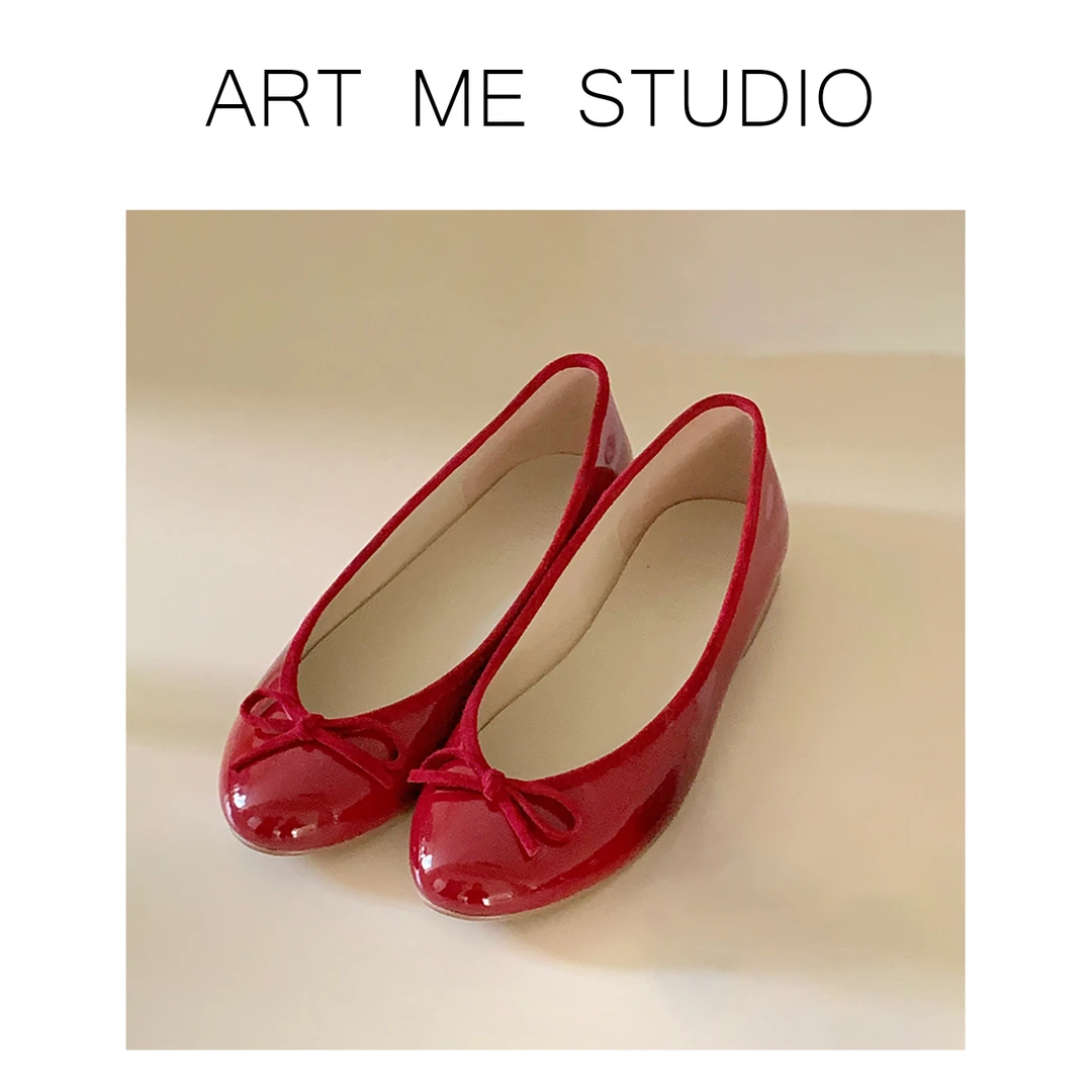 ARTME瓜瓜呀【脚趾芭蕾鞋】圆头女士浅口平底芭蕾鞋031910g