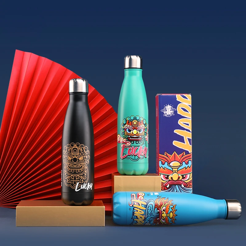 奉旨造物 瑞兽保温运动国潮水瓶 创意十足 毕业季送礼物