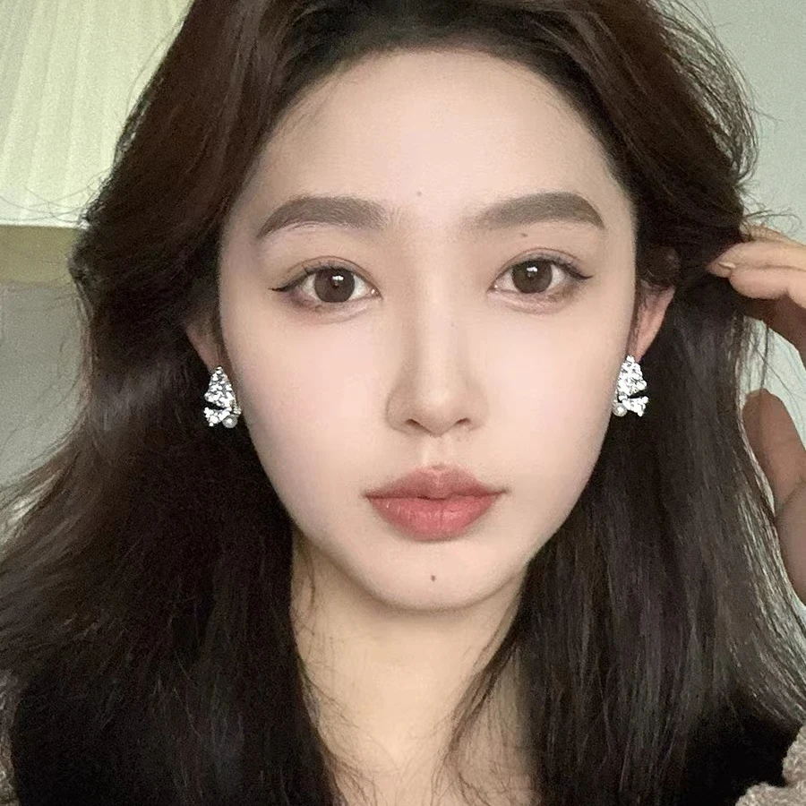 铜合金耳饰 【精灵半碟】超仙满锆蝴蝶轻奢高级感耳环翅膀耳饰S96