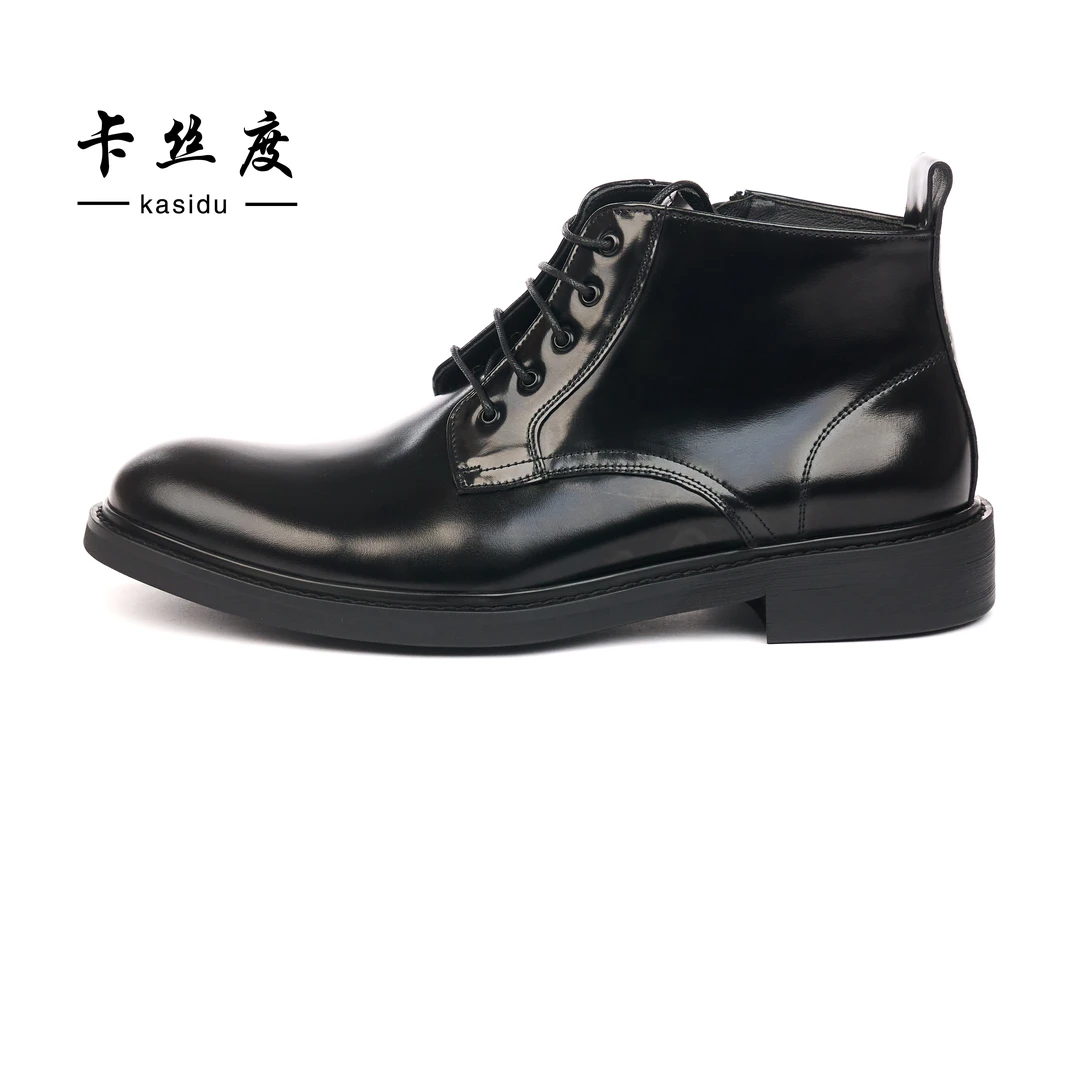 春季新款男士系带款时尚百搭锁温保暖经典短靴