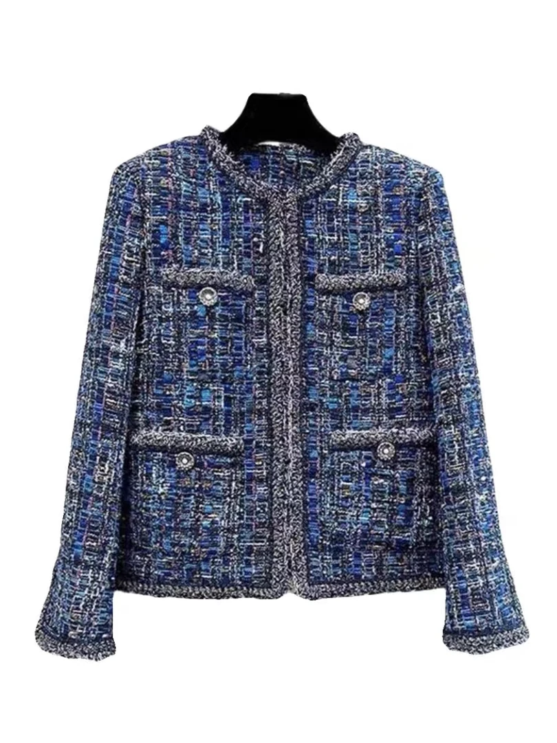 【妖兰】加绒加厚 南油高档时尚轻奢气质新款小香风外套