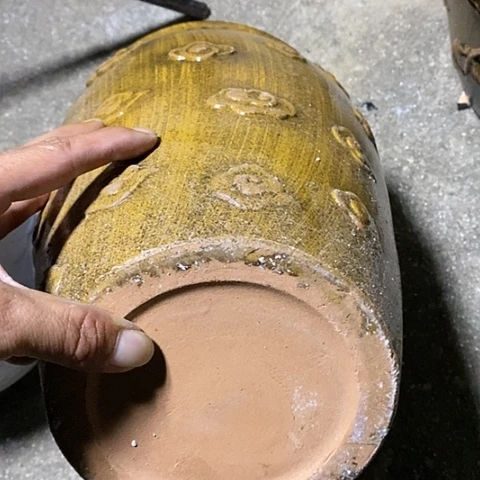 【闪购商品】紫砂花盆高30口20瑕疵