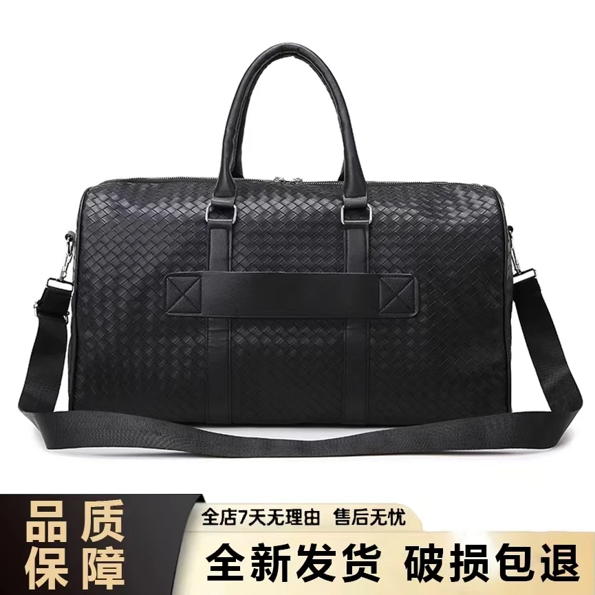 编织旅行包休闲包出差专用包健身包大容量包包商务轻便单肩衣物包