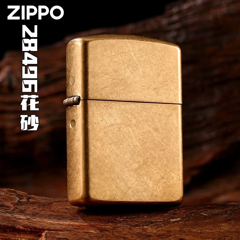 zippo打火机28496厚壳花砂官方正品防风男实用礼盒装送礼物MBH1X1