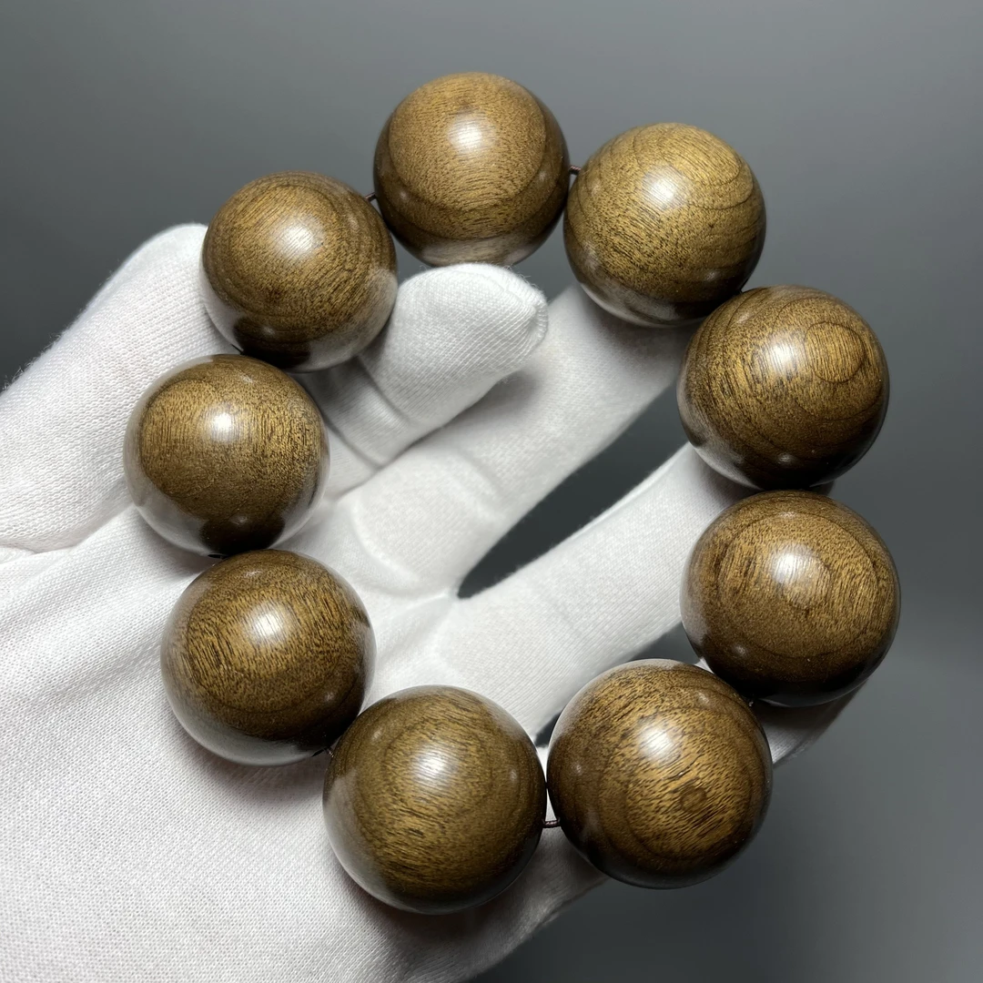 金丝楠木阴沉木规格尺寸 3.0 手串 大手串 全手工制作完美品质