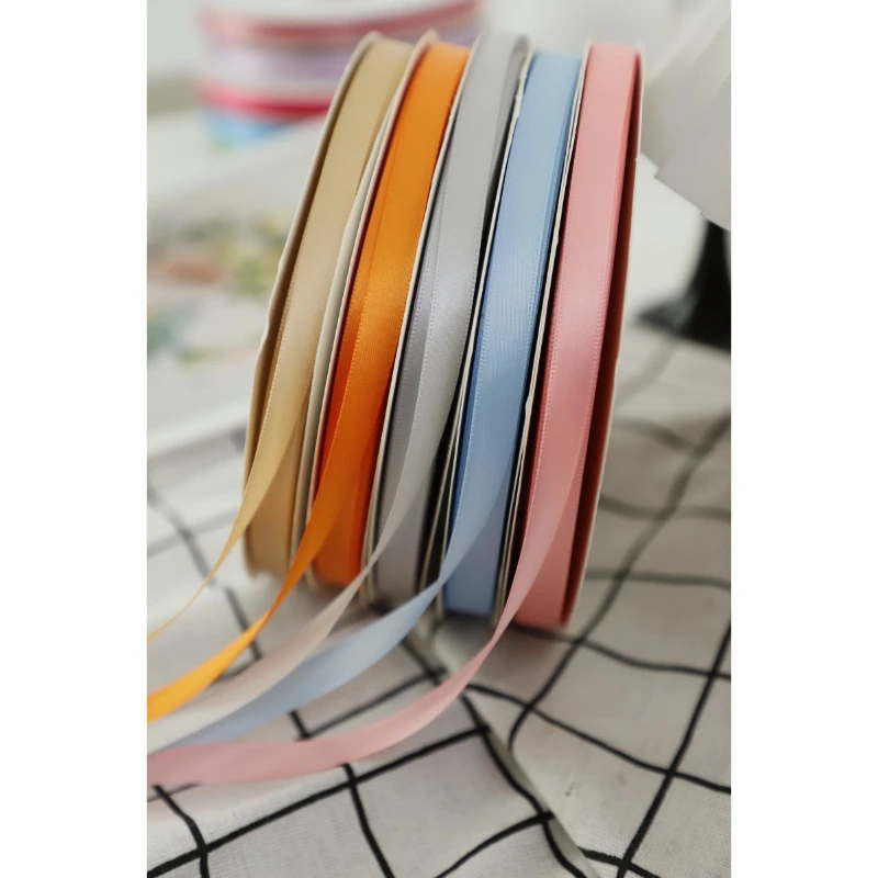 10CM 单色涤纶丝带花店花束包装饰带 鲜花包装资材