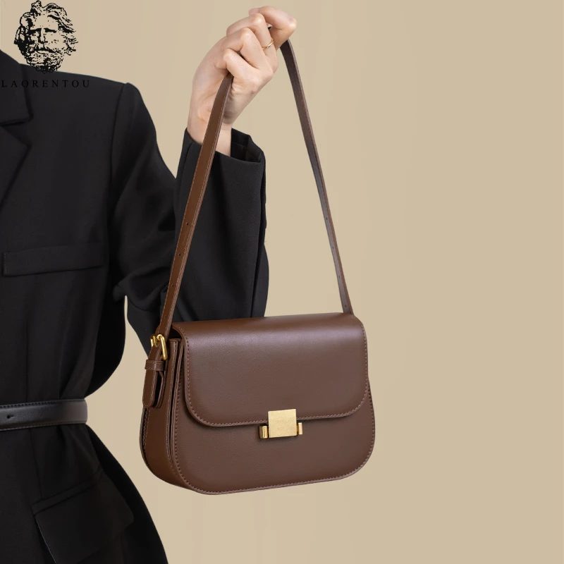 包包女款爆款2025新款小方包七夕礼物百搭真皮斜挎包送女友腋下包