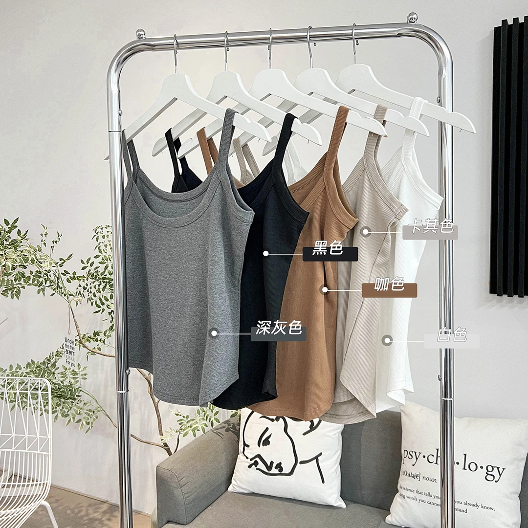 2025新款大码女装胖mm外穿小吊带美式甜辣小背心内搭打底上衣