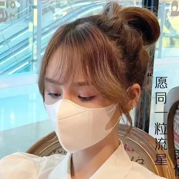 网红高颜值3d夏季超薄白色口罩2023新款一次性三层防护女防尘时尚