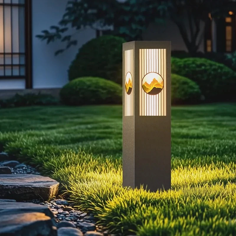 日照金山太阳能户外防水LED草坪灯别墅民宿花园庭院灯草地装饰灯