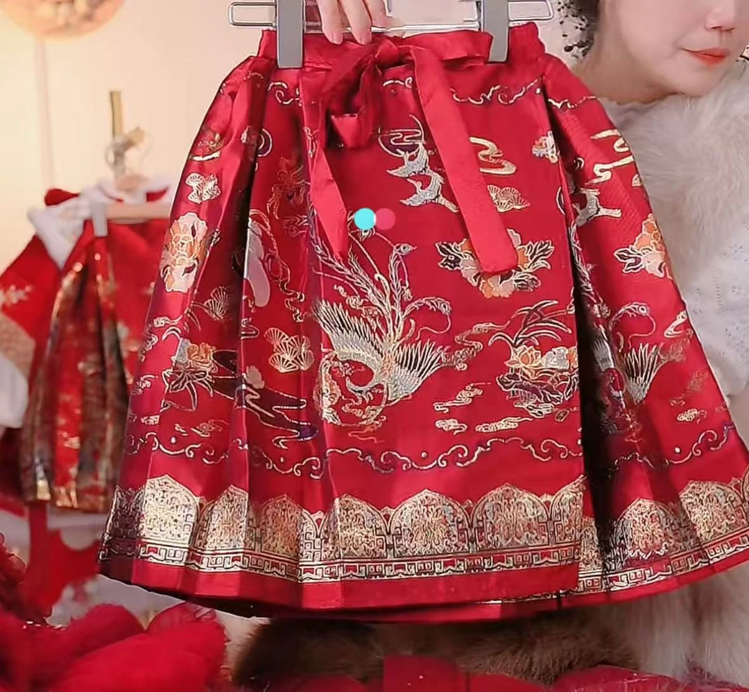 半身马面裙【织金-凤舞九天-马面裙】2024新款半身裙