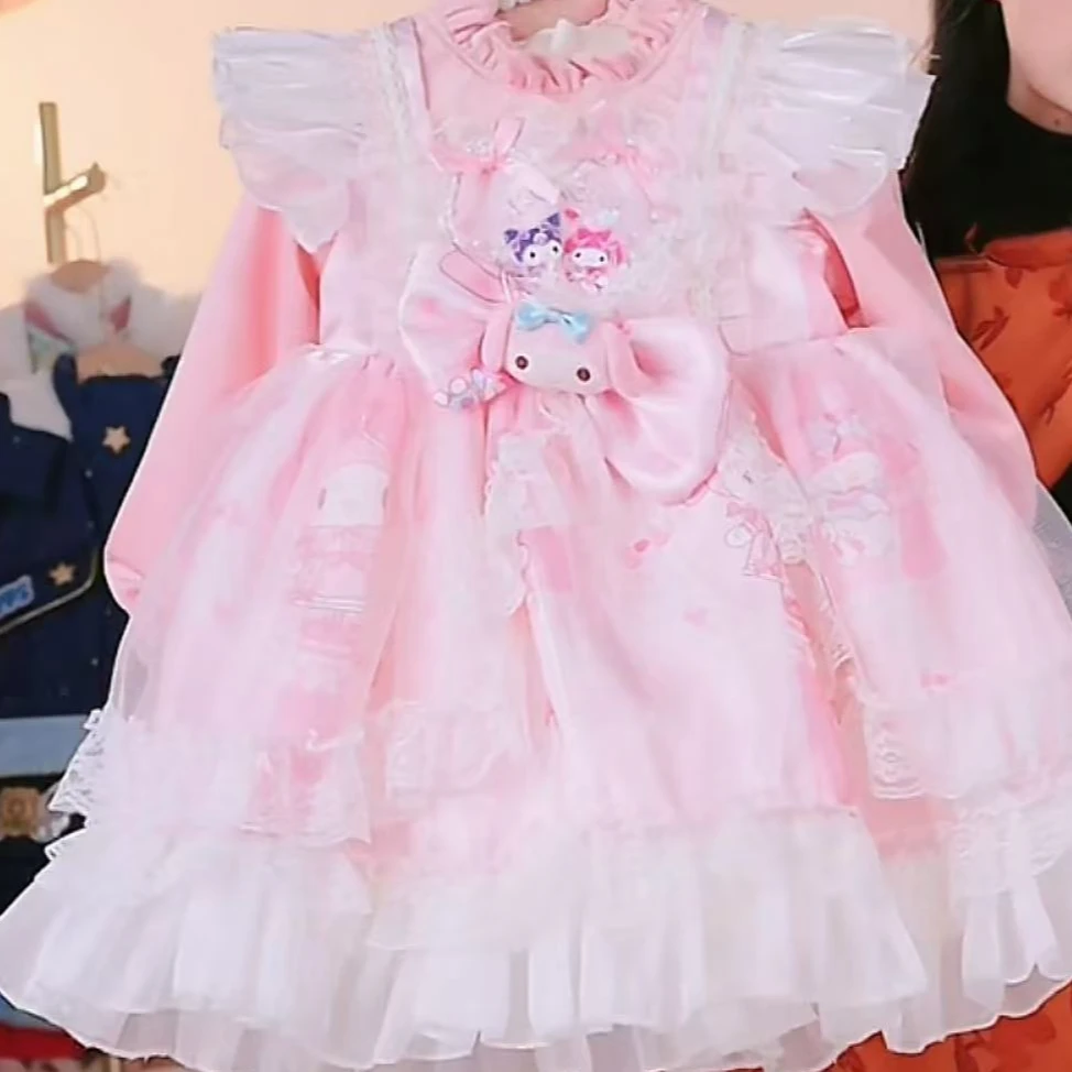 AIM-【少女魔法美乐蒂加绒】2023新款女童连衣裙