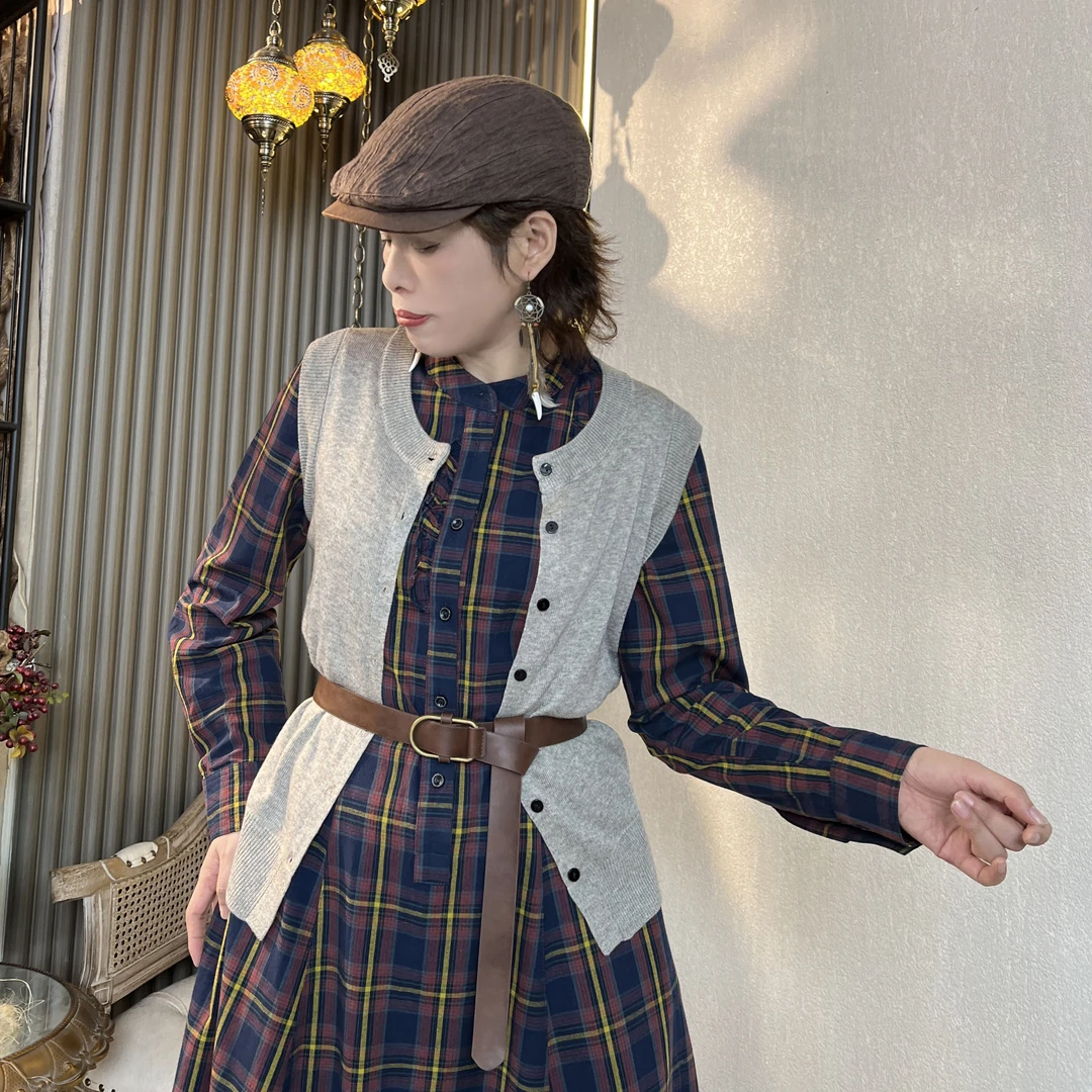 【可可原创】灰色圆领开衫外搭高级感2025新针织外套上衣B63006