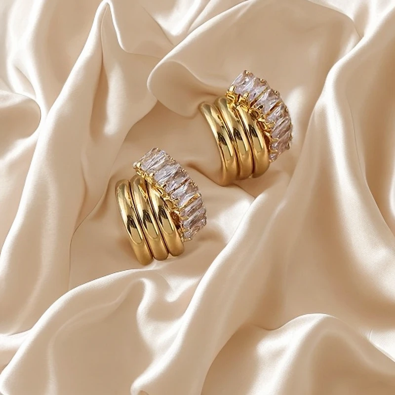 铜合金耳饰 三生三世经典耳环时尚百搭精致耳钉气质轻奢简约复古