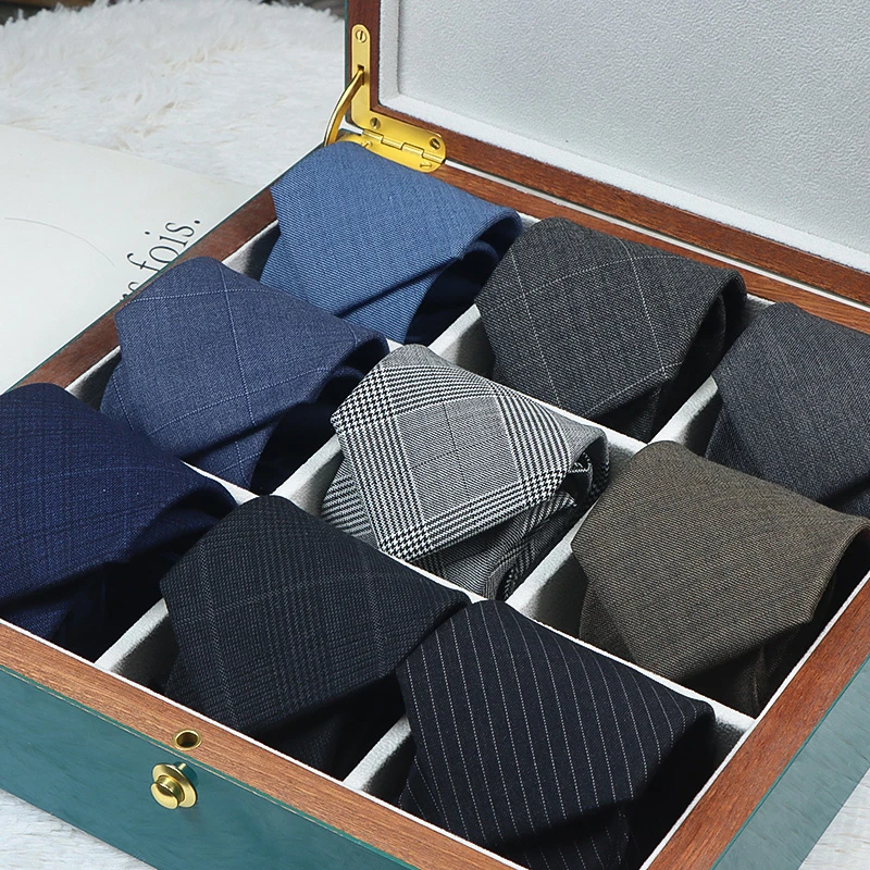 高档免打结拉链式绵羊毛男士领带休闲正装商务工作新郎结婚礼盒装