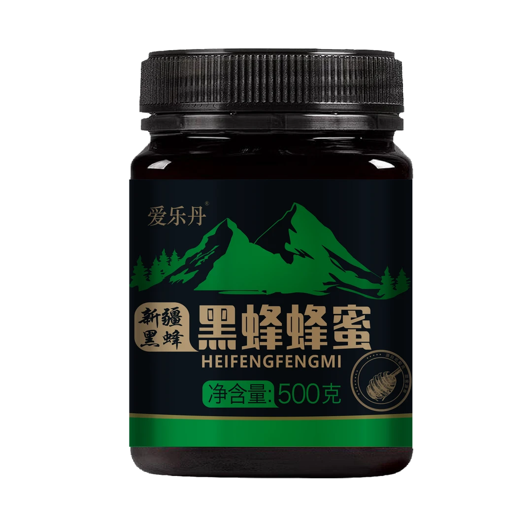 新疆草原黑蜂蜂蜜每瓶500g*1瓶