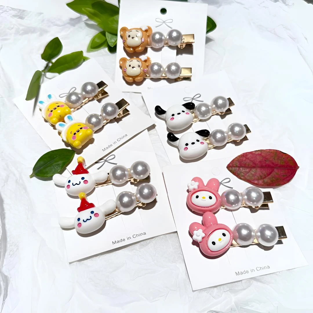 【对对碰】创意卡通三丽欧DIY发夹发卡