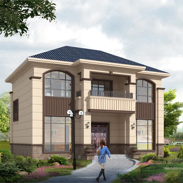 12*13二层新中式别墅2厅4卧2卫住宅专业房屋设计别墅图纸--T2102