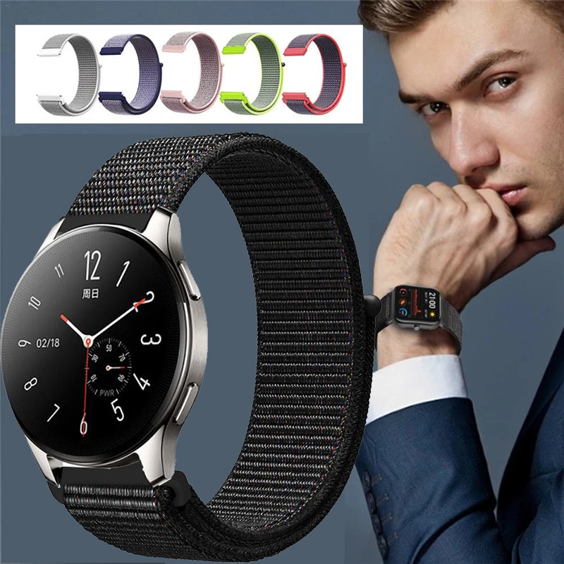 vivo watch2/3表带iqoo手表带尼龙编织回环扣运动散热柔软轻便