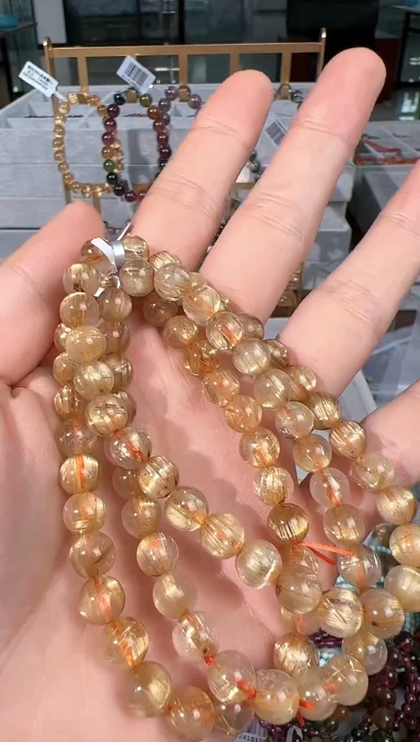 【闪购商品】水晶手链未镶嵌Z265 约7mm多样性发一件