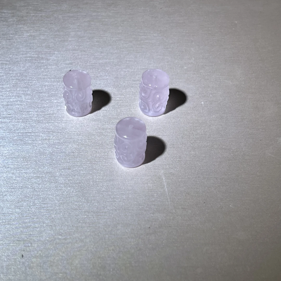 【小院甄选】粉水晶桶珠 约1.6cm 多样性发一件JC421