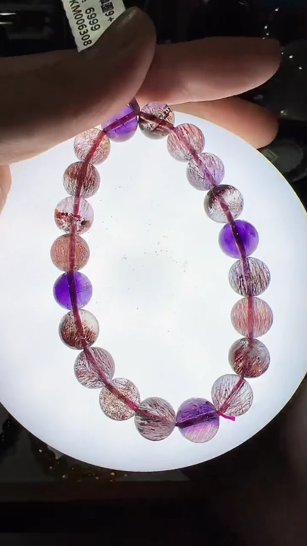 【闪购商品】水晶手链未镶嵌Z424 约9mm多样性发一件