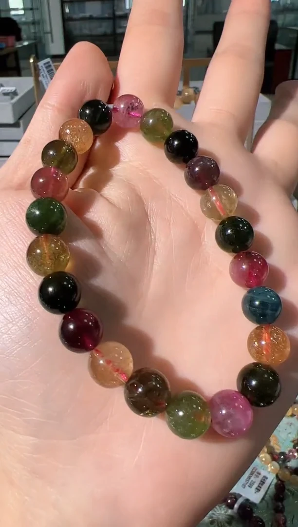 【闪购商品】碧玺手链未镶嵌Z587 约8mm