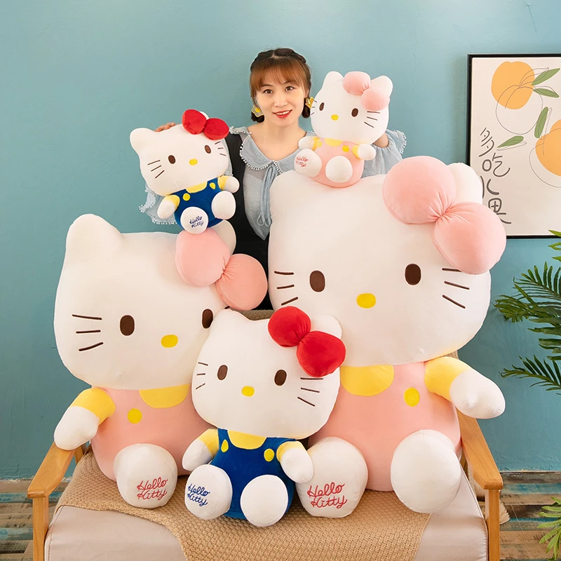 hello kitty公仔凯蒂猫布娃娃玩偶哈喽KT猫舒适咪毛绒玩具送安抚l