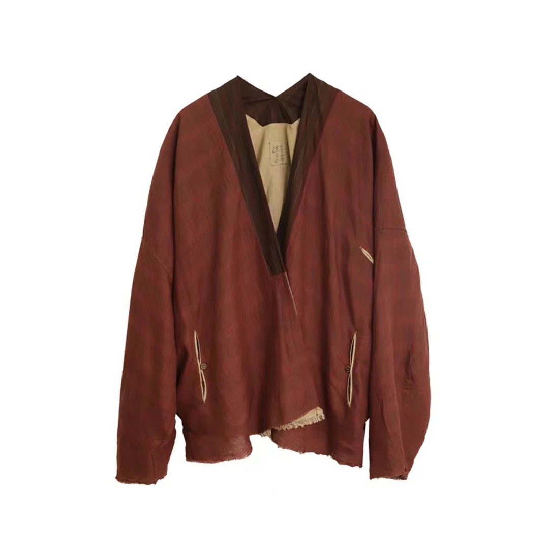 左岸迷香 Z24FW9001 布衣分享亚麻外套 原创小众男女同款上衣