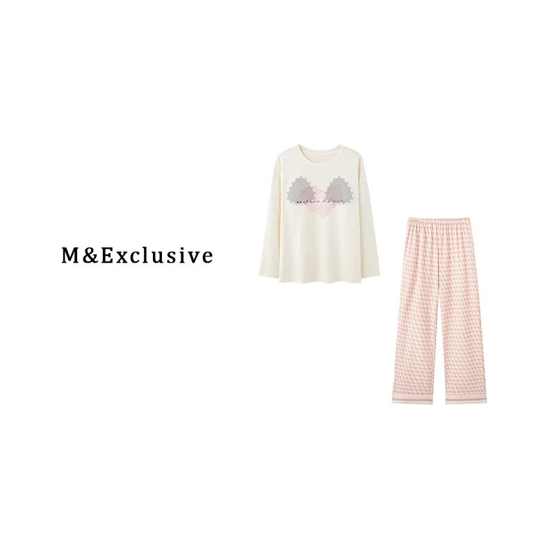 【一套价】M&E（欧美订单）睡衣女秋冬季甜美套装