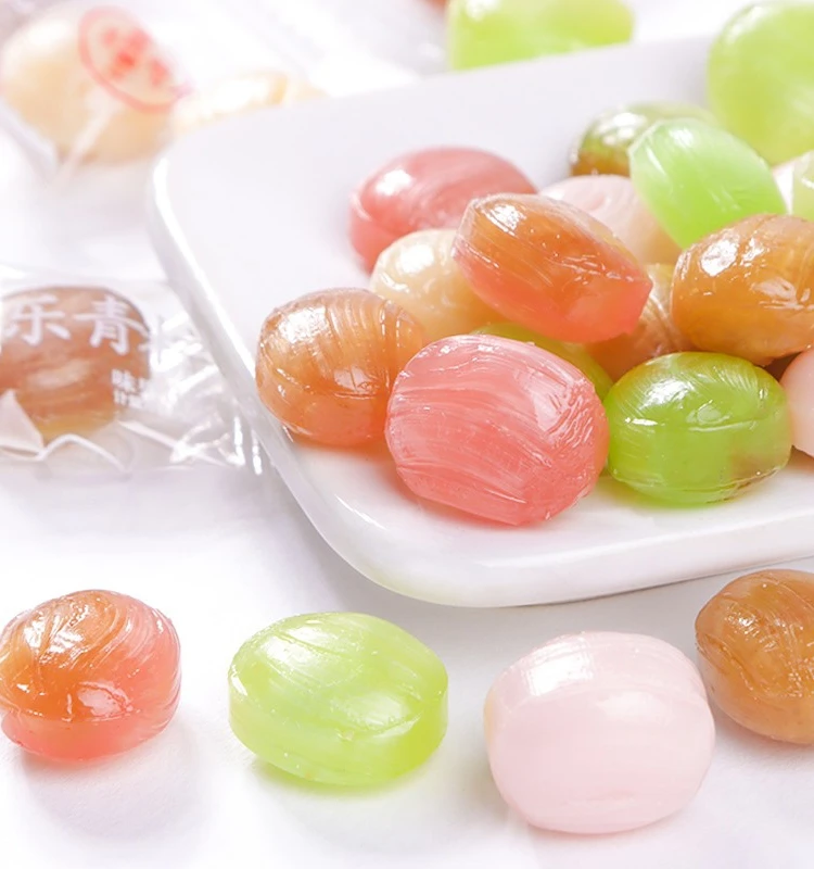 糖果宏源果汁硬糖陈皮话梅白桃商务酒店前台招待糖休闲零食批发厂