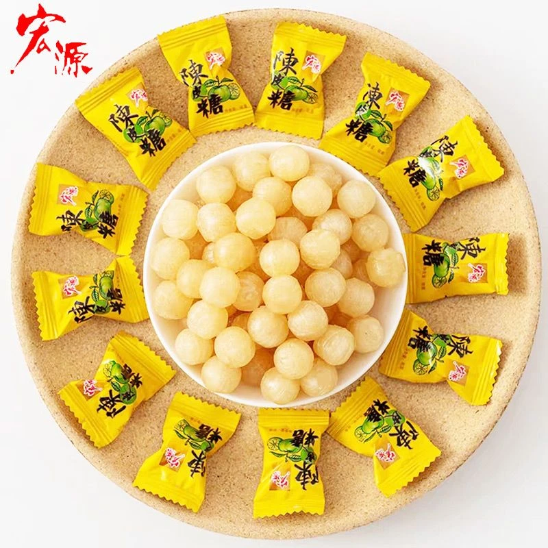 宏源陈皮糖话梅糖白桃糖婚庆办公室休闲零食喜糖果商务招待糖批发