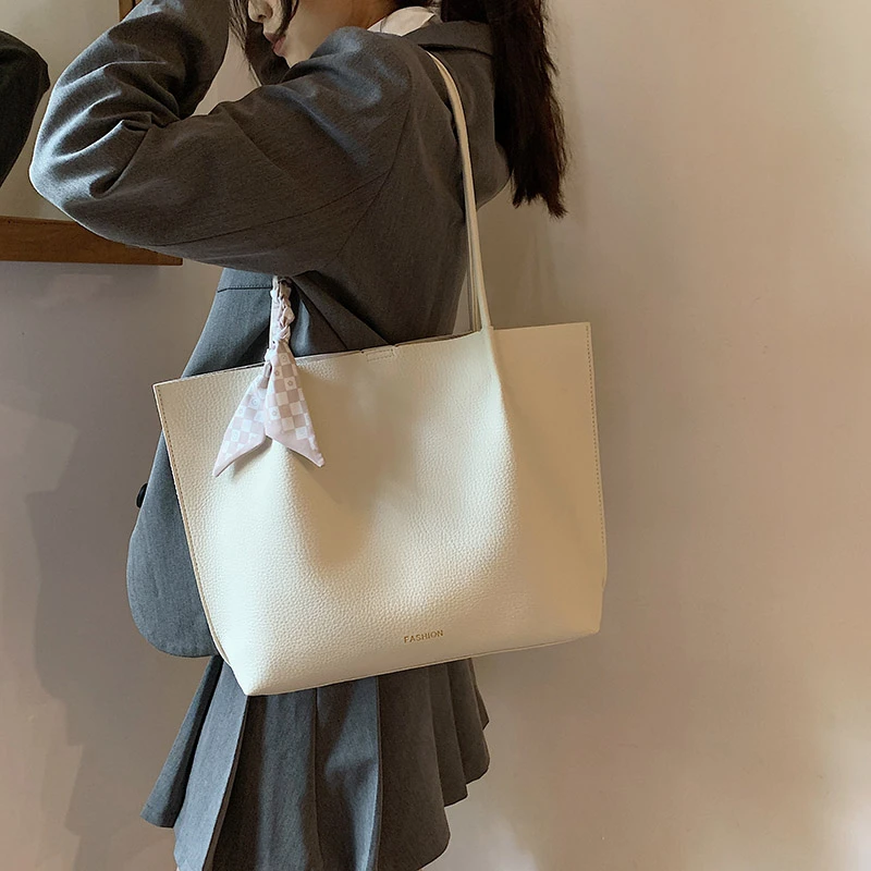 夏季大容量包包女2023新款简约百搭单肩包大包包大学生通勤托特包