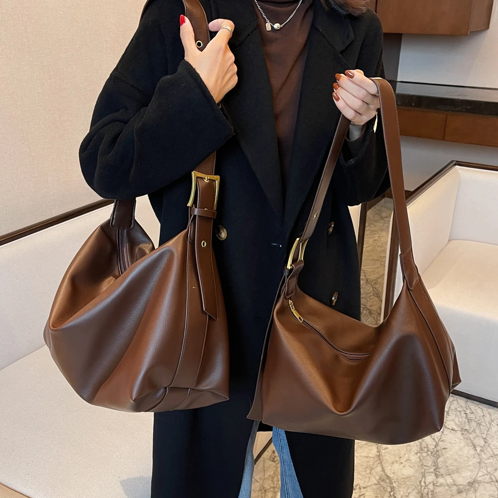 大容量包包女2023新款秋冬休闲时尚单肩托特斜挎包女士高级感大包