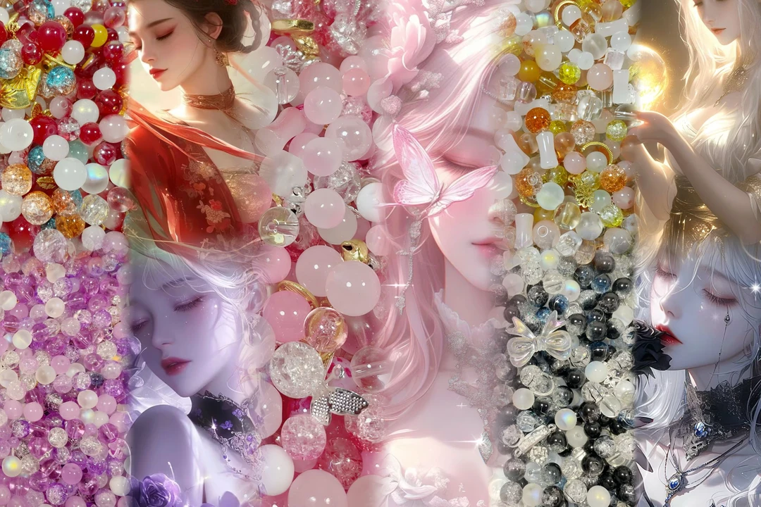 琉璃珠手工DIY手串手链时尚百搭女神毕业季珠子散珠端午节