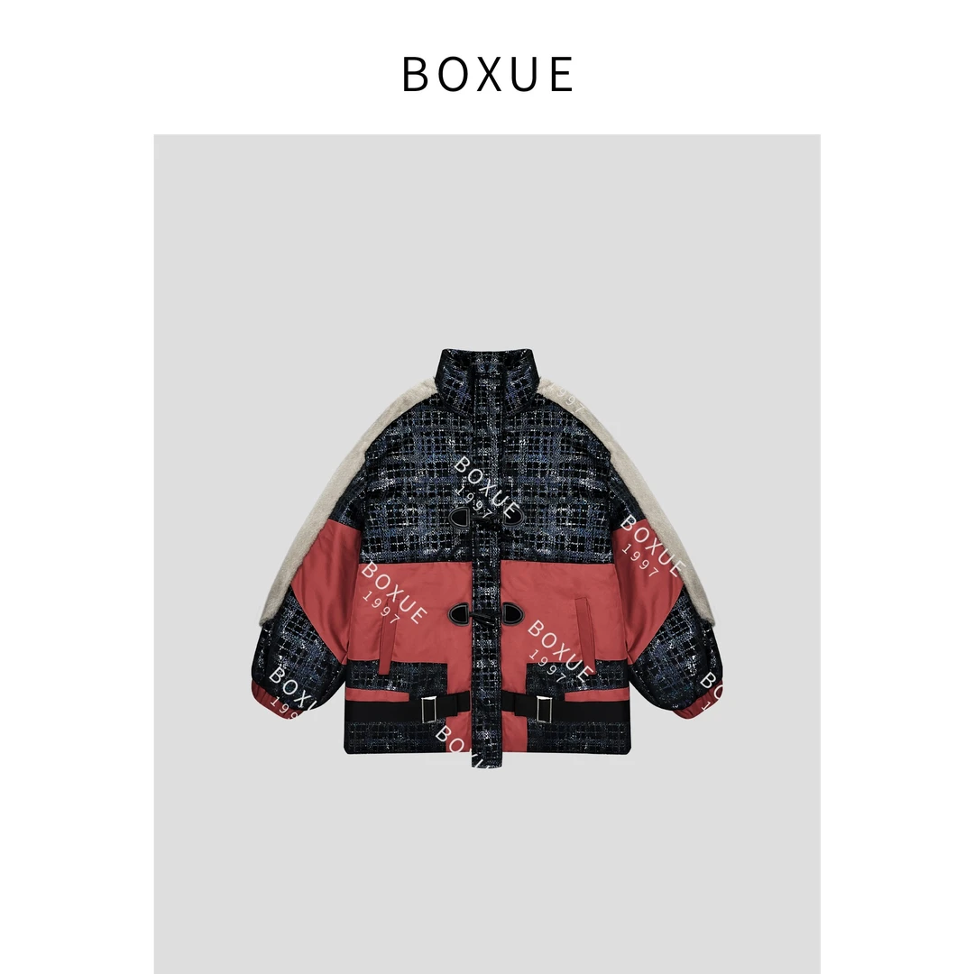 BOXUE “谷雪” 冬季轻暖感貂毛鹅绒服 外套#240101YR37