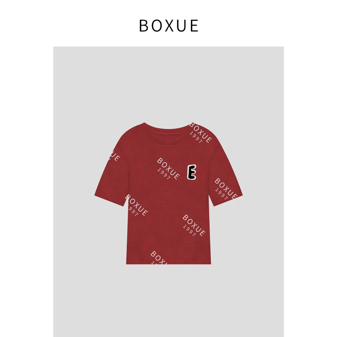 BOXUE “E人”热力感时尚德绒面膜T T恤 #231030T77
