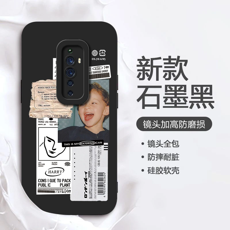 哇哦男孩OPPORENO2Z手机壳男女新款情侣防摔个性小众全包套趣味潮