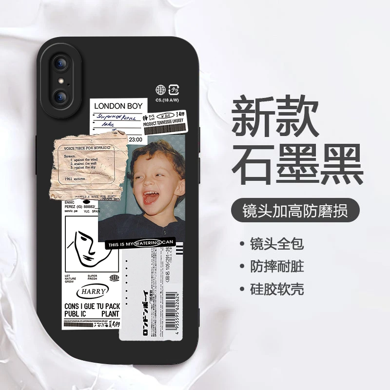 哇哦男孩苹果XS手机壳男女新款情侣防摔个性小众全包套欧美趣味潮